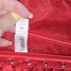 Frederick's of Hollywood Red Corset